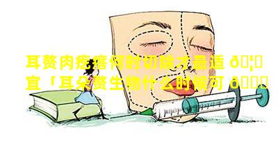 耳赘肉疙瘩何时切除才最适 🦅 宜「耳朵赘生物什么时候可 🐟 以切除」